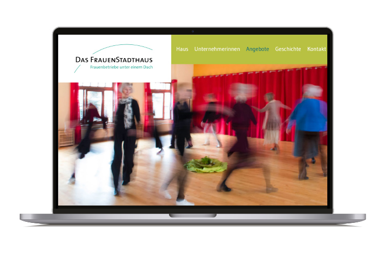 Homepage-Entwurf für das Frauenstadthaus Bremen 