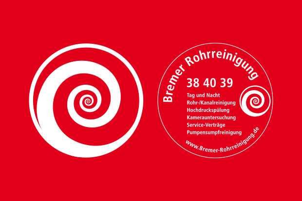Logo und Corporate Design für die Bremer Rohrreinigung